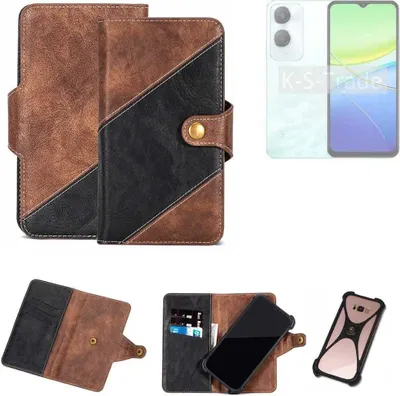 Produktbild von K-S-Trade Handyhülle Schutzhülle Bookstyle Case kompatibel mit Vivo Y36c Klapphülle Cover Hülle Schutztasche 1x
