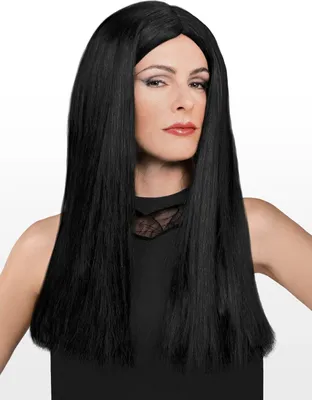 Produktbild von Morticia Addams - Kostüm Perücke für Fasching