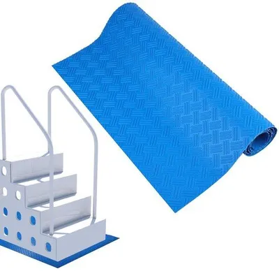 Immagine prodotto di ONF3 - Tappetino antiscivolo per piscine - Gradino antiscivolo - Blu - Tappetino in PVC per piscine, spessore 1,5 mm - Adatto per piscine fuori terra e piscine interrate