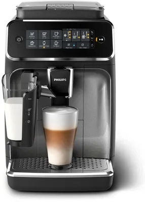 Obrázek produktu pro Plně automatický kávovar Philips řady 3200, 5 kávových specialit, mléčný systém LatteGo, dotykový displej, černý (EP3246/70)
