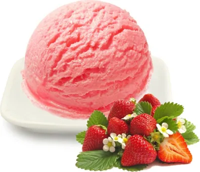 Image de Fraise Glace Low Carb Poudre Vegan sans sucre, sans lactose 10 kg