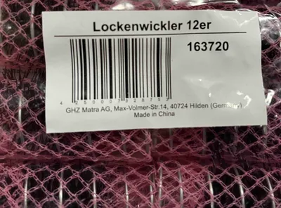Produktbild von 12 Stück Lockenwickler mit integrierter Bürste Pink WicklerLänge: ca. 7,5 cmDurchmesser: ca. 2,5 cm