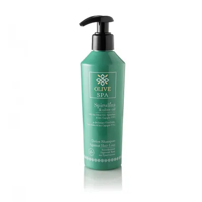 Produktbild von Spirulina Detox Shampoo gegen Haarausfall für kräftiges Haar 250 ml