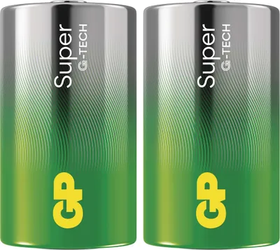 Alkalická baterie GP Super D (LR20), 2 ks
