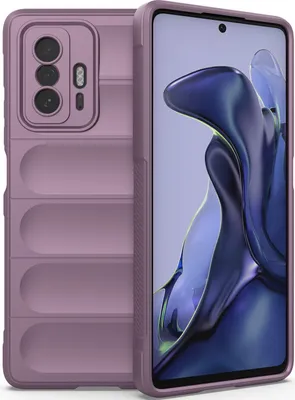 Immagine prodotto di Custodia Xiaomi 11T Pro, Custodia protettiva in silicone TPU morbido antiurto per Xiaomi 11T / 11T Pro Viola