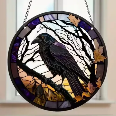 Immagine prodotto di Cattura Sole Raven - Elegante Acchiappasole in Vetro Colorato KP31506