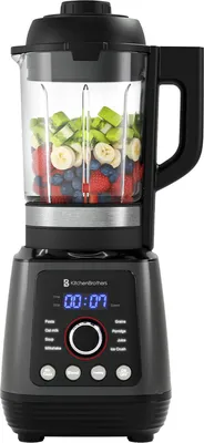 Produktbild von KitchenBrothers Standmixer - Thermomixer - 1.75L - Kochfunktion - 700+1000W - Smoothie Maker - Suppenbereiter - Eiscrusher - Schwarz