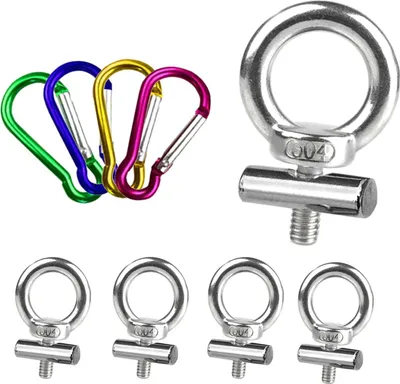 Produktbild von 4 Stück Vorzelt Stopper Edelstahl, Kederstopper, Markisenhaken Camping Blockierungskit Kederschiene Zubehör für Kederschiene für Wohnwagen, Wohnmobil, Campervan, Boot