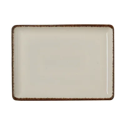 Zdjęcie produktu dla 6x płaskie kwadratowe talerze 27 x 20 cm SMILLA piaskowy / beżowy