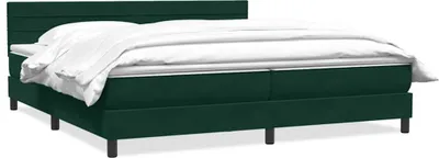 Zdjęcie produktu dla Łóżko Typu Box Spring Z Materacem Ciemnozielone 180X220 Cm Lumarko!