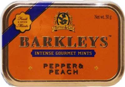 Zdjęcie produktu dla Barkleys Draże z pieprzem i brzoskwinią 50g