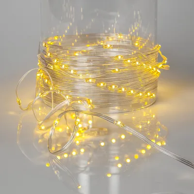 Produktbild von LED Lichterkette ,Dew Drop Micro, outdoor, warmweiß, 36m, transparent