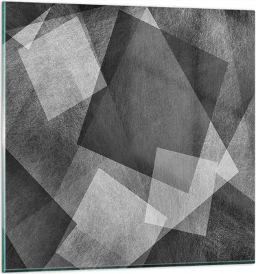 Produktbild von Bilder auf glas - Abstraktion modern - 40x40cm - Glasbilder - Wandbilder - Kunstdruck - zum Aufhängen bereit - Wanddekoration aus Glas - Glas Bilder - Wandbild auf Glas - Einteilig - GAC40x40-3996