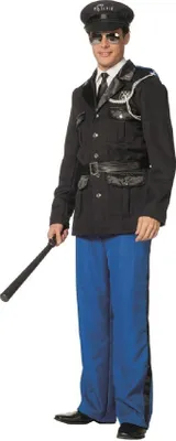 Produktbild von L3301230-56 Polizist blau-schwarz Herren Polizeikostüm Gr.56