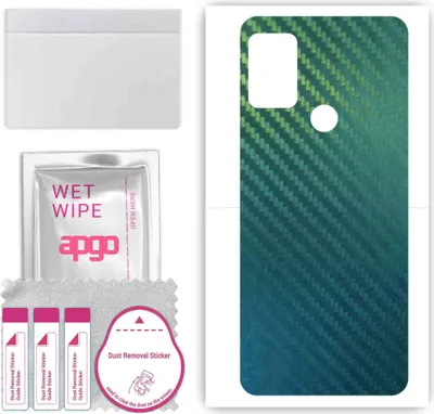 Produktbild von apgo Rückseite Schutzfolie, Skin, kompatibel mit Lenovo K13 Pro, Hinten Displayschutzfolie aus Vinylfolie, kratzfest, einfache Montage - Kohlenstoff-Chamäleon CAKA1