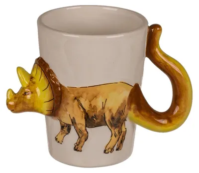 Produktbild von Kaffetasse ca. 250 ml mit 3D Dino Design Tasse Dinosaurier Kindertasse
