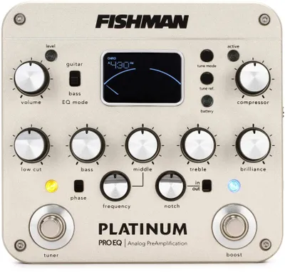 Imagen del producto de Preamplificador para instrumentos acústicos - Analógico - Ecualizador de 5 bandas - Afinador cromático