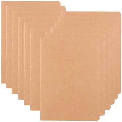 Produktbild von 12er-Pack Notizbücher für Reisende, Studenten und Büro, Tagebuch- und Planerhefte mit liniertem Papier, College-Lineatur, 40 Blatt, 8,3 x 5,5 Zoll (A5-Format), Reisetagebuch-Set