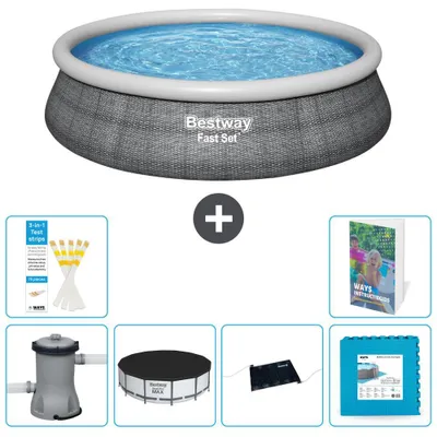 Imagen del producto de Bestway Fast Set, piscina redonda - 457 x 84 cm - 5 piezas, modelo S273