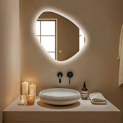 Produktbild von LOMAZOO Spiegel Oval Beleuchtung 80 cm - Geneva