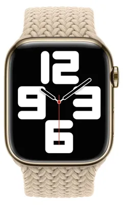 Zdjęcie produktu dla Pleciony pasek Solo Loop do zegarka Apple Watch | 38/40/41/42 mm – rozmiar 9 – beżowy