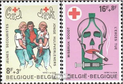 Produktbild von Briefmarken Belgien 1979 Mi 1973-1974 (kompl.Ausg.) postfrisch Rotes Kreuz
