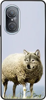 Produktbild von König Design Hülle kompatibel mit Huawei nova 9 SE Kunststoff Soft Handyhülle - Handy Case Wolf im Schafspelz
