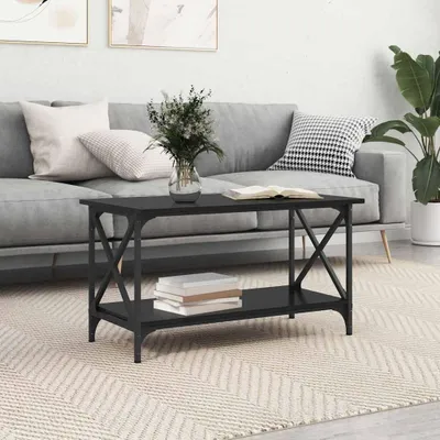 Produktbild von Möbel Couchtisch Schwarze Eiche 80 x 45 x 45.5 cm Holzwerkstoff - Couchtische 875733