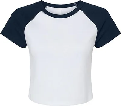 Produktbild von Bella WomenŽs Micro Rib Raglan Baby Tee