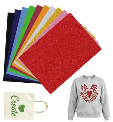 Productafbeelding van 10 Vellen Plotterfolie voor Textiel en Warmteoverdracht
