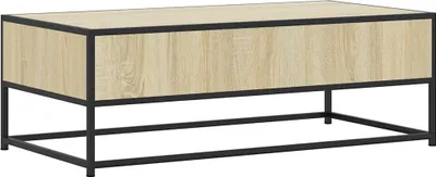 Immagine prodotto di Tavolino Salotto Rovere Sonoma 100x50x35 cm Multistrato Metallo