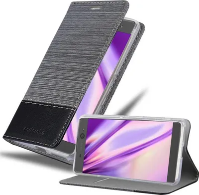 Zdjęcie produktu dla Etui ochronne Cadorabo do Sony Xperia XA w kolorze szarym etui na telefon komórkowy pokrowiec na książkę