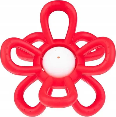 Obrázok produktu pre Chrastítka Chrastiace hryzátko Baby KidsZubný krúžok Red Flower Gili Gums