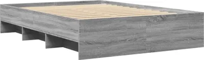 Produktbild von Bettgestell Grau Sonoma 140x200 cm Holzwerkstoff