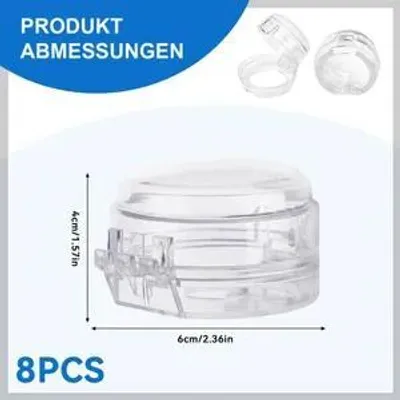 Produktbild von 8er Set Herdknopf Kindersicherung, Herdschutz für Kinder, kinderfreundliche Herdsicherung für Herd & Backofen, Ø max. 6 cm, 4 cm hoch