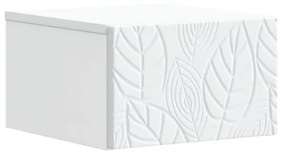 Image de Cabinet de chevet mural Blanc 49 x 34,5 x 20 cm