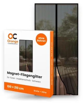 Produktbild von Fliegengitter Magnet Tür Insektenschutz Magnetvorhang Moskitonetz ohne bohren 100x210cm