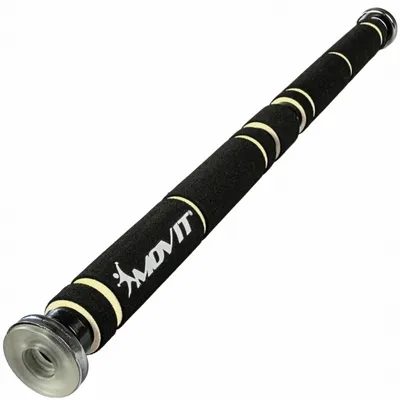 Obrázok produktu pre Hrazda na dvere, čierna/biela, pre dverové rámy 63–100 cm, s protišmykovými úchytmi