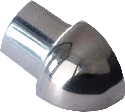 Produktbild von Dalsys Außeneck für Fliesenschiene Viertelkreisprofil Edelstahl Poliert 8mm, Fliesenprofil
