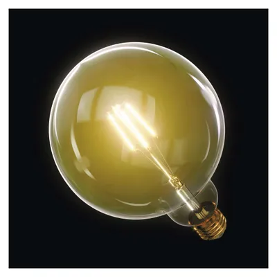 LED žárovka Vintage G125 / E27 / 4 W (40 W) / 470 lm / teplá bílá
