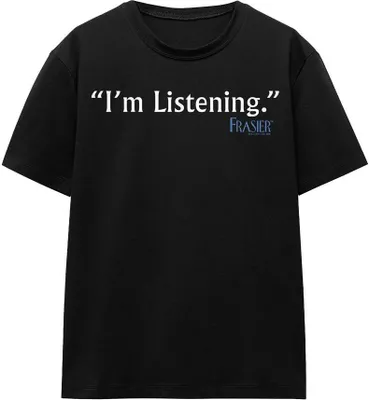 Obrázek produktu pro Frasier - Tričko "I'm Listening" pro muže/dámy Uni TV15651 (M) (Black)