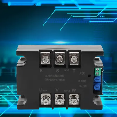 Image de 3 Phase Motor Soft Start Module Controller Brass Bottom Relay TSR-60WA R1��6KW���(Module )
