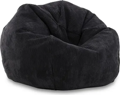 Obrázok produktu pre Ecopuf – vak na sedenie z manšestru s opierkou na nohy, kreslo s výplňou, Sakwa Graphit Sz19