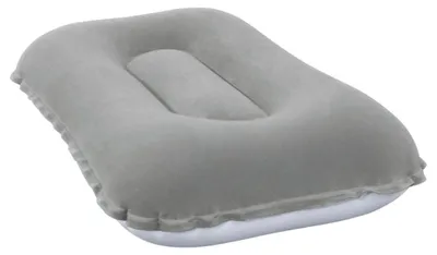Produktbild von BESTWAY 67121 Reise aufblasbares Velourskissen grau