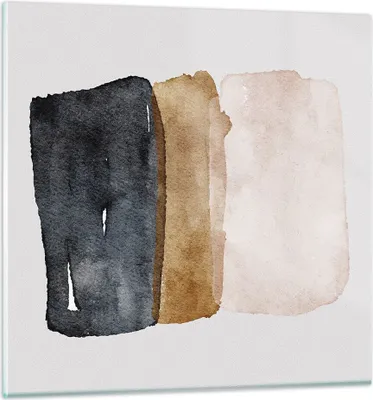 Produktbild von Bilder auf glas - Einteilig - Abstraktion die Farben Aquarell - 50x50cm - Glasbilder - Wandbilder - Bilder - Wanddekoration aus Glas - Glas Bilder - Wandbild auf Glas - GAC50x50-4947