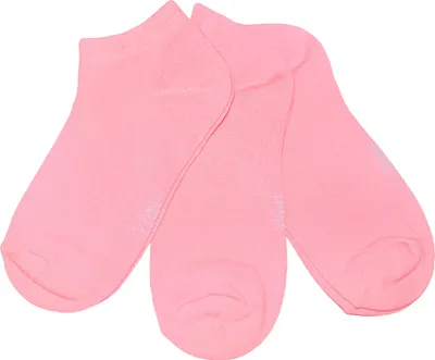 Produktbild von Damen Sneaker Socken 3-er Pack Unifarben Dunkelrosa Größe 39-42 Glatt
