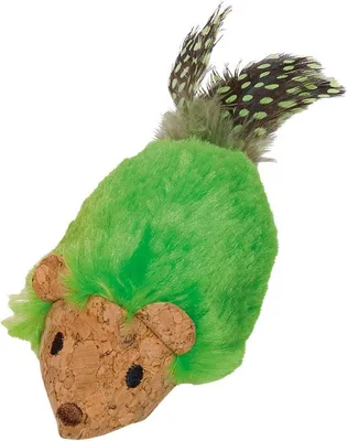 Produktbild von Nobby Plüsch Maus mit Catnip grün 15 cm