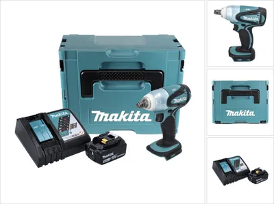 Produktbild von Makita DTW 251 RT1J Akku Schlagschrauber 18 V 230 Nm 1/2" + 1x Akku 5,0 Ah + Ladegerät + Makpac