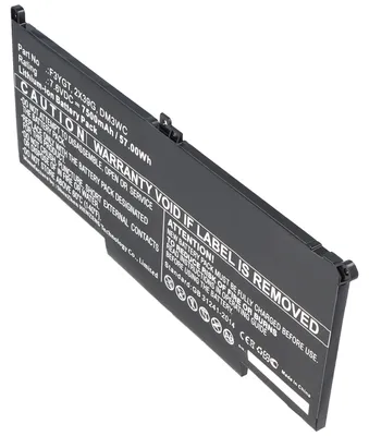 Produktbild von Akku passend für Dell Latitude 12 7000, 7480, E7480, 0F3YGTY, 0MYJ96, MYJ96 7,6V 7500mAh