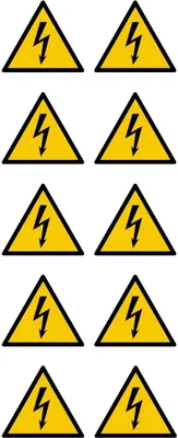 Produktbild von notlok Safety Work - 10x - Warnschild - Hochspannung - △ 5cm | Aufkleber | Elektrischen Warnschildern - Stromschlaggefahr